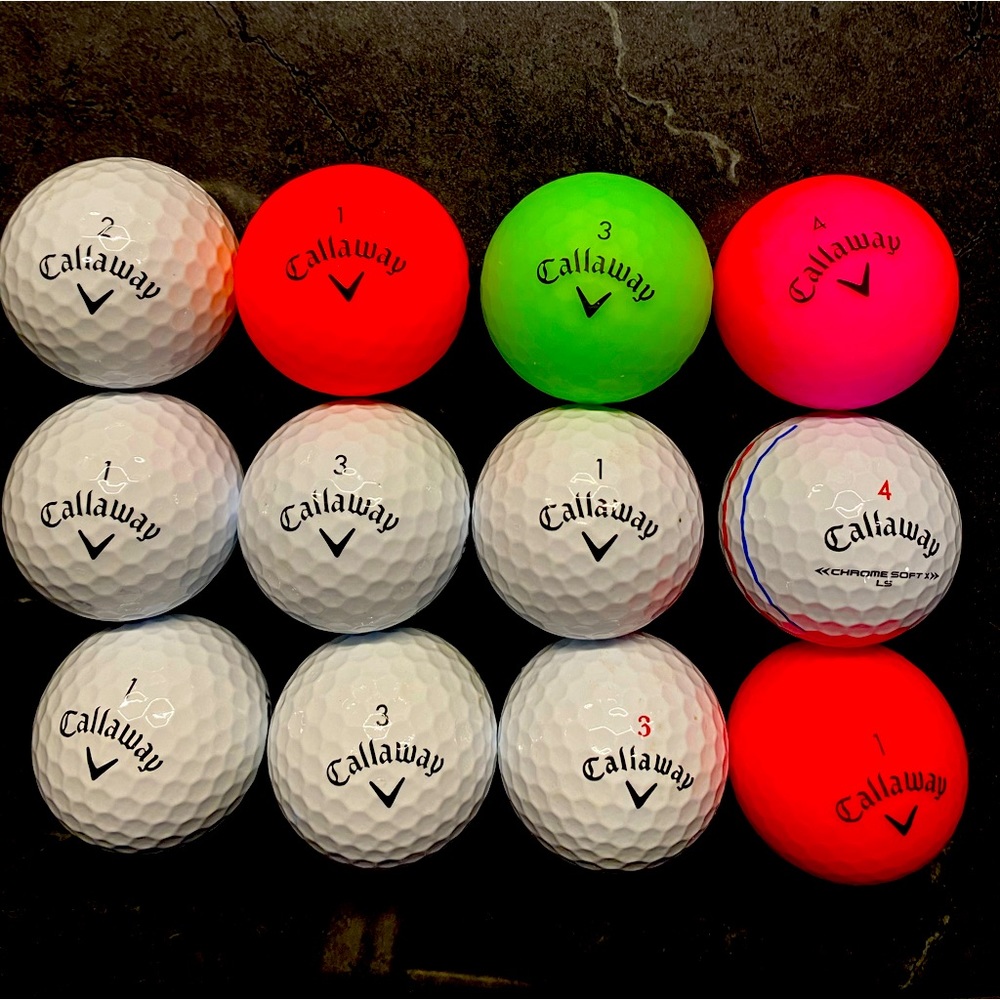 Callaway golf balls, assorted , excellent condition.
